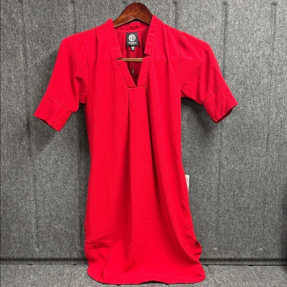 Bobeau Bold Red Dress - Picture 1 of 7